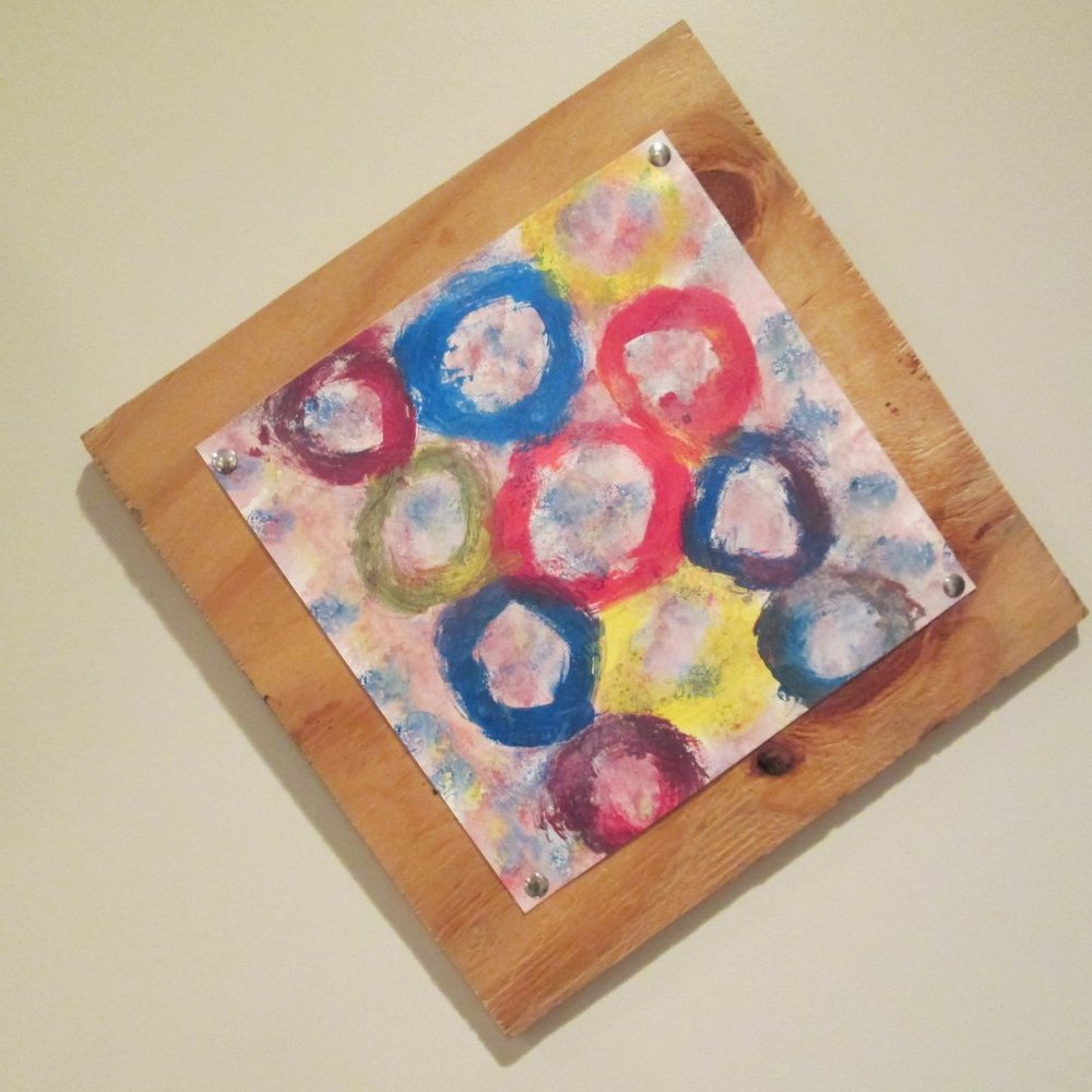 Jannm Creative 12' x 12" Abstract Wall Art Circles